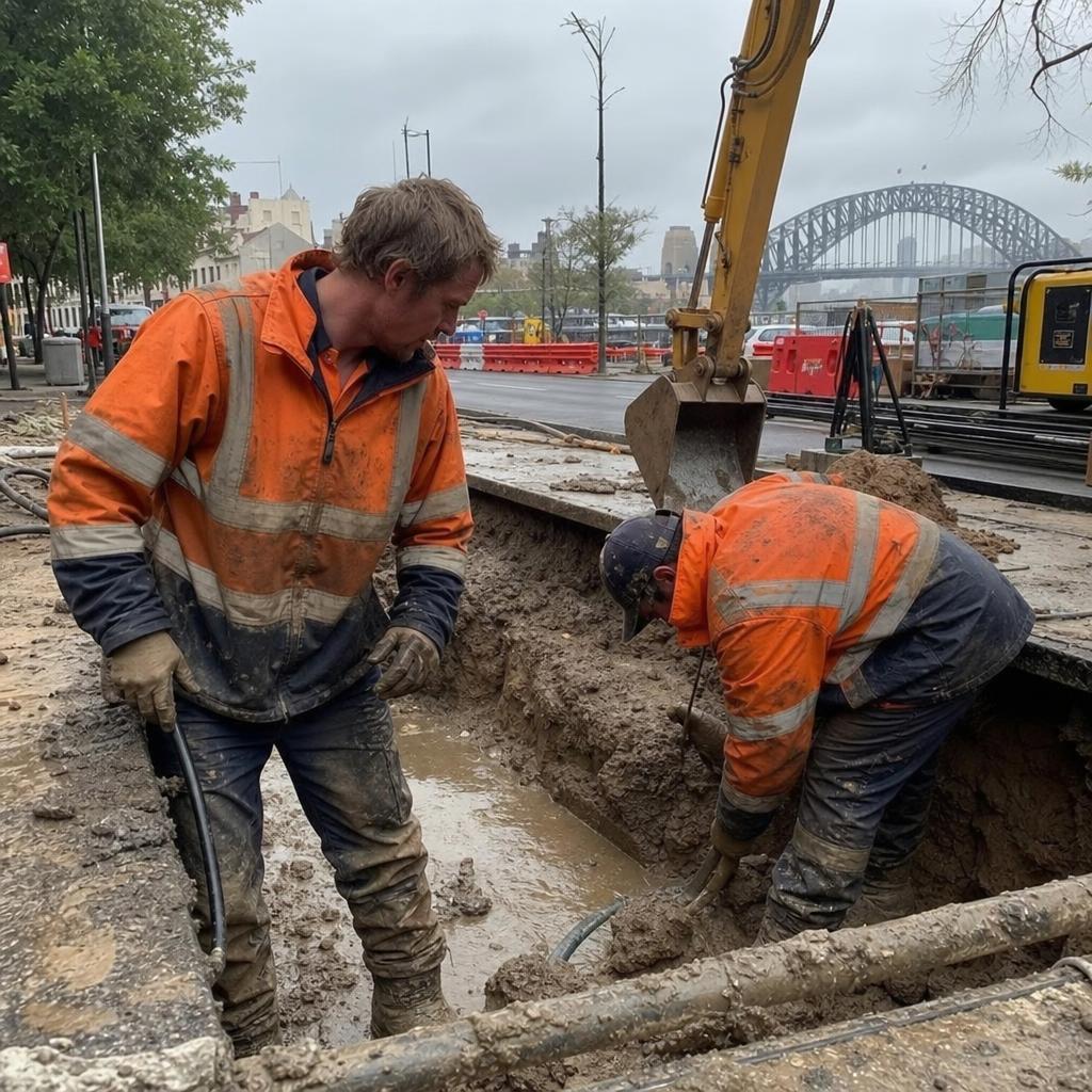 Underground Excavation Sydney Construction Site